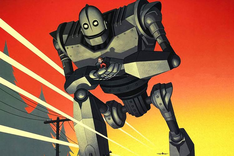 promotional poster for "The Iron Giant"