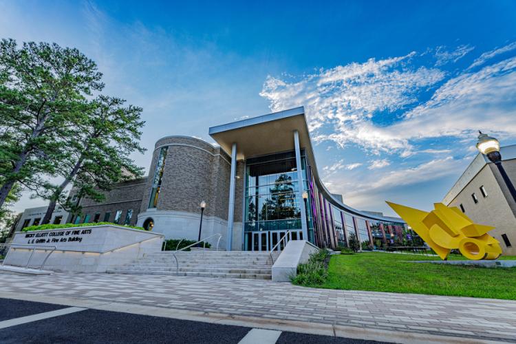 the exterior of the Griffith Fine Art Building