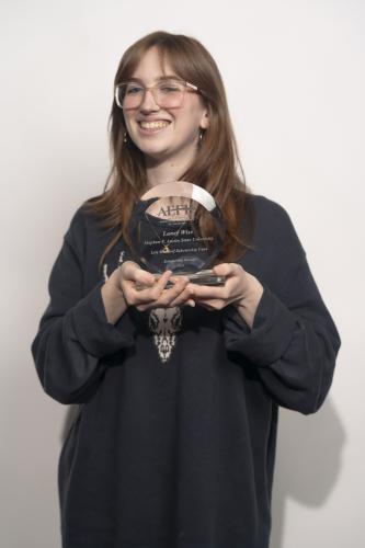 Laney Wise, senior graphic design student in Stephen F. Austin State University’s School of Art