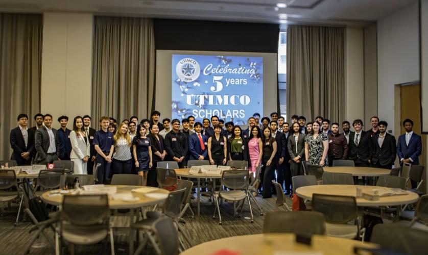 The year’s cohort members met in May in Austin, pictured, before completing their program work in July.