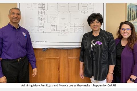 admiring Mary Ann Rojas and Monica Loa as they make it happen for CARRI