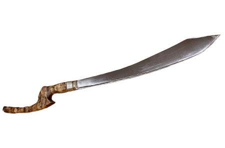 Kevin Burgess’ winning pira — the historical weapon of choice for the Yacan tribe of the South Philippines.