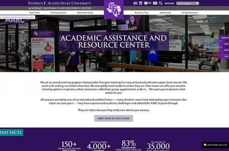 Academic Assistance and Resource Center website - www.sfasu.edu/aarc