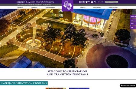 Orientation and Transition Programs website - www.sfasu.edu/orientation