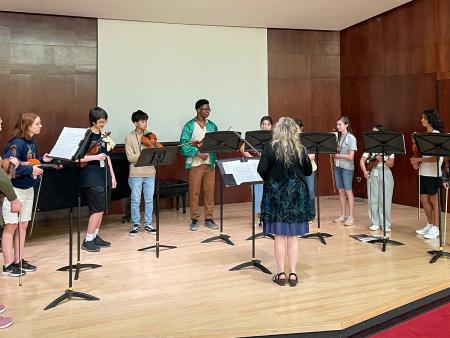 Strings camp attendees