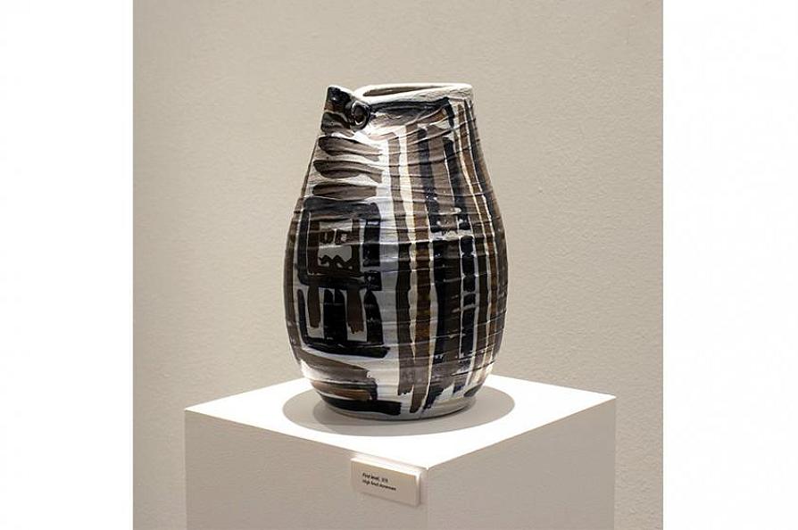 “First level,” high-fired stoneware by SFA graduate student Erik Ordaz Lozano