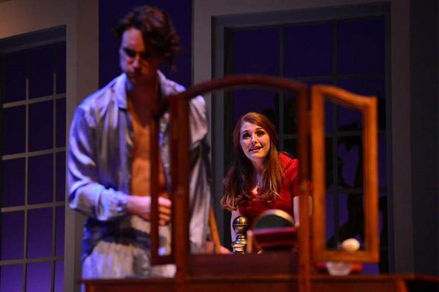 Pictured are Frisco senior Aubrey Moore as Maggie and Waxahachie freshman Adam Lamb as Brick