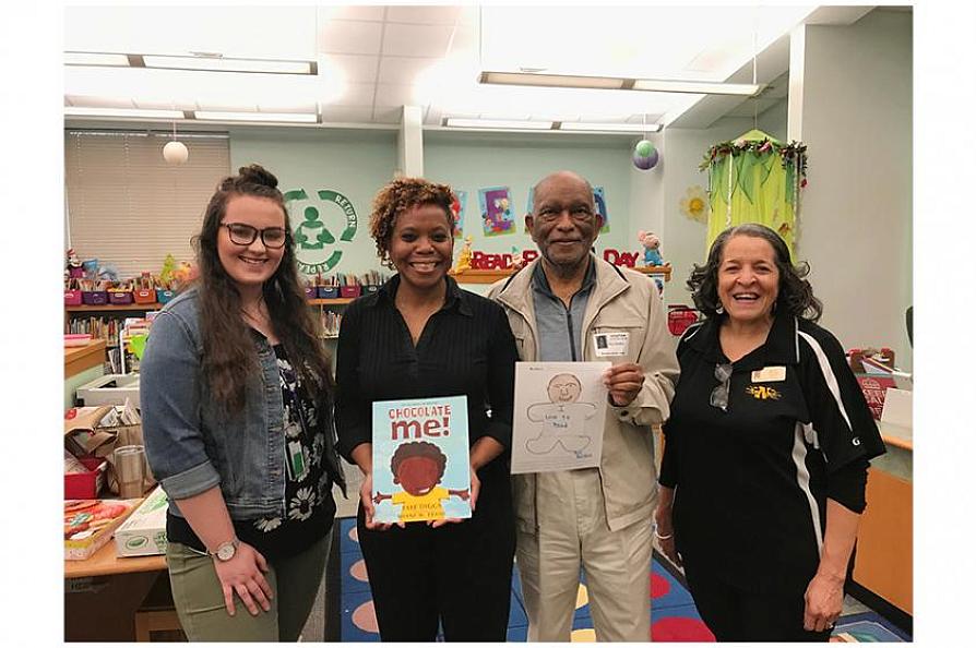 Carolyn Bugg, SFA senior; Michelle Bolton, Houston-area lawyer; Roy Boldon, mayor pro tem of Nacogdoches and member of Concerned Black Men; and Betty Sanders, BQJ librarian.