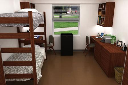 Rendering of Griffith Hall room