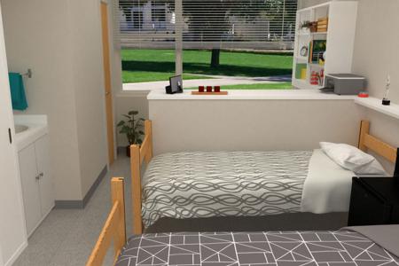 Rendering of residence room