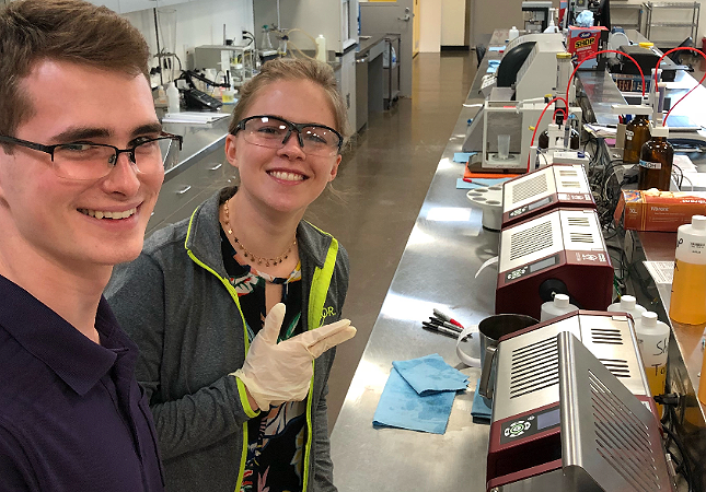 environmental science intern students