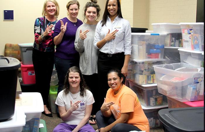 Thanksgiving Homebound, a service project that helps feed approximately 150 local families during the holiday, was recognized by the National Council on Family Relations as a model for other universities across the country. It is coordinated by SFA’s Jacks Council on Family Relations.