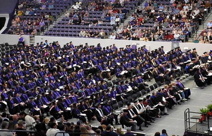 Candidates for graduation at commencement