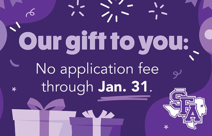 No application fee graphic