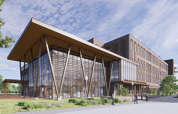 Rendering of new forestry building