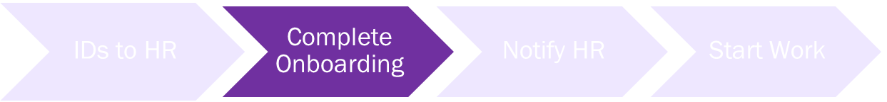 New Student Hiring Process - Step 2: Complete Onboarding