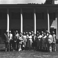 Group in Front of the New Residence